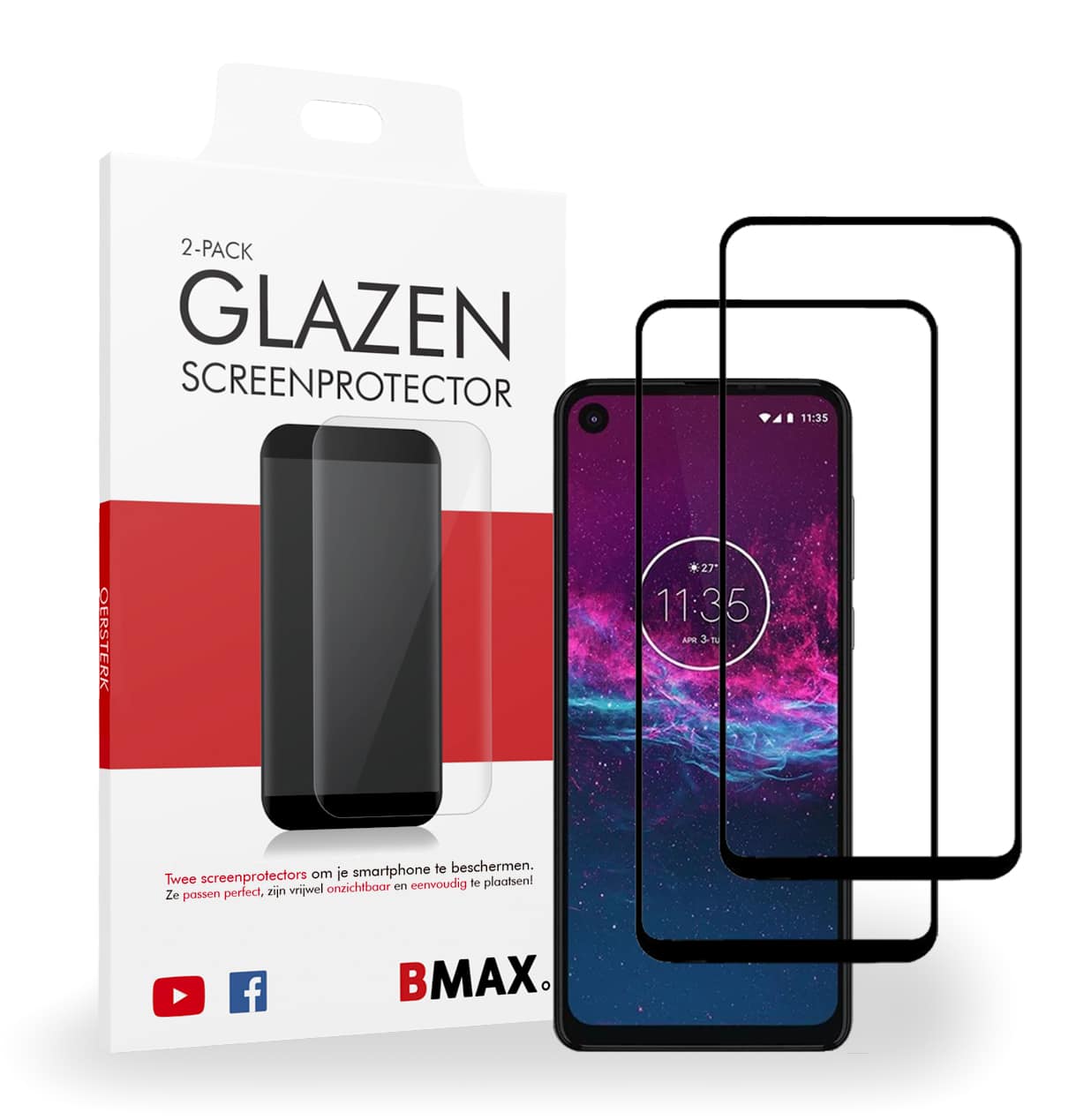 medeklinker circulatie Grens Screenprotector Motorola Moto One Action van BMAX kopen?