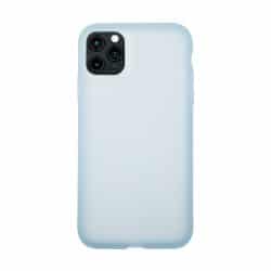 iPhone 11 Pro Max lichtblauw liquid latex soft case hoesje