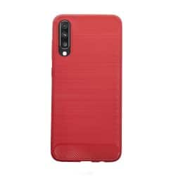 Samsung Galaxy A50 carbon telefoonhoesje rood