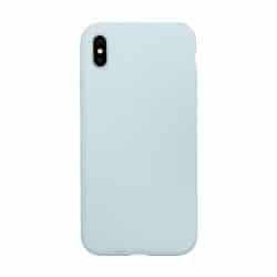 blauw siliconen telefoonhoesje iPhone X/XS