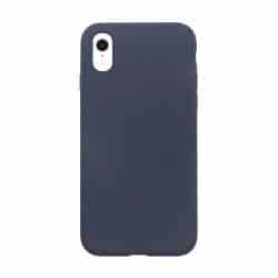 donkerblauw siliconen telefoonhoesje iPhone Xr